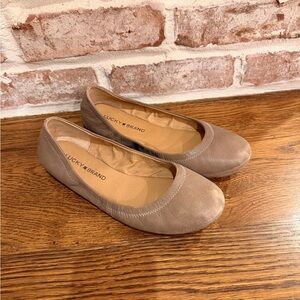 Lucky Brand Women's Brown Ballet Flats